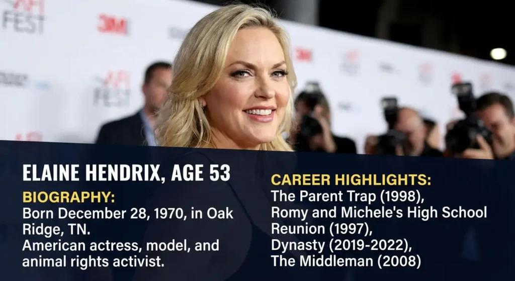 Elaine Hendrix Age, Biography, and Career Highlights Elaine Hendrix Age, Biography, and Career Highlights