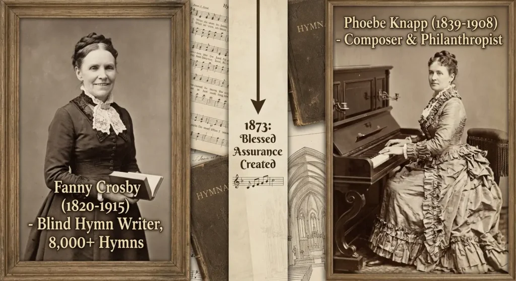 Fanny Crosby and Phoebe Knapp Historical Portrait