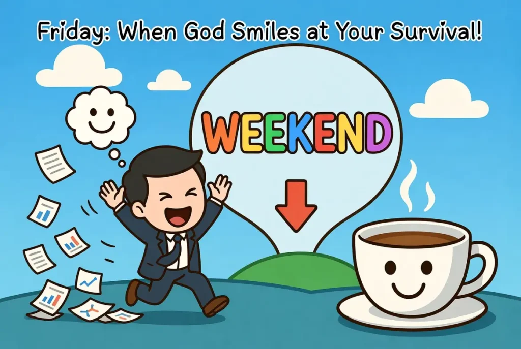 Funny Friday blessings acknowledge life's