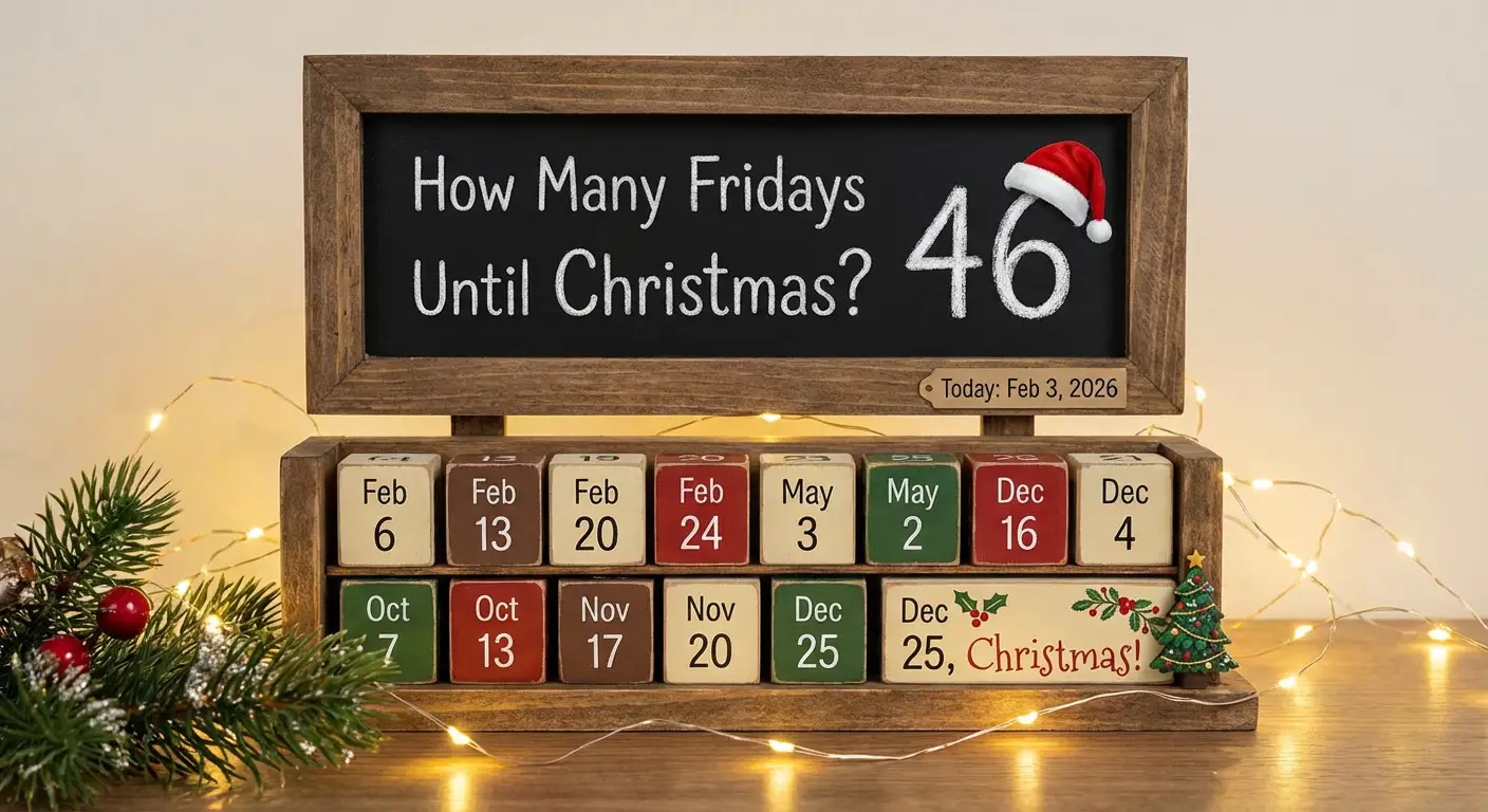 How Many Fridays Until Christmas? 4 How Many Fridays Until Christmas