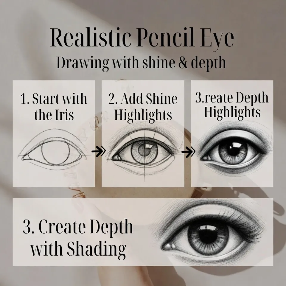 How to Add Shine and Depth to Realistic Pencil Eyes How to Add Shine and Depth to Realistic Pencil Eyes