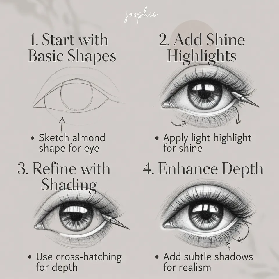 How to Add Shine and Depth to Realistic Pencil Eyes How to Add Shine and Depth to Realistic Pencil Eyes