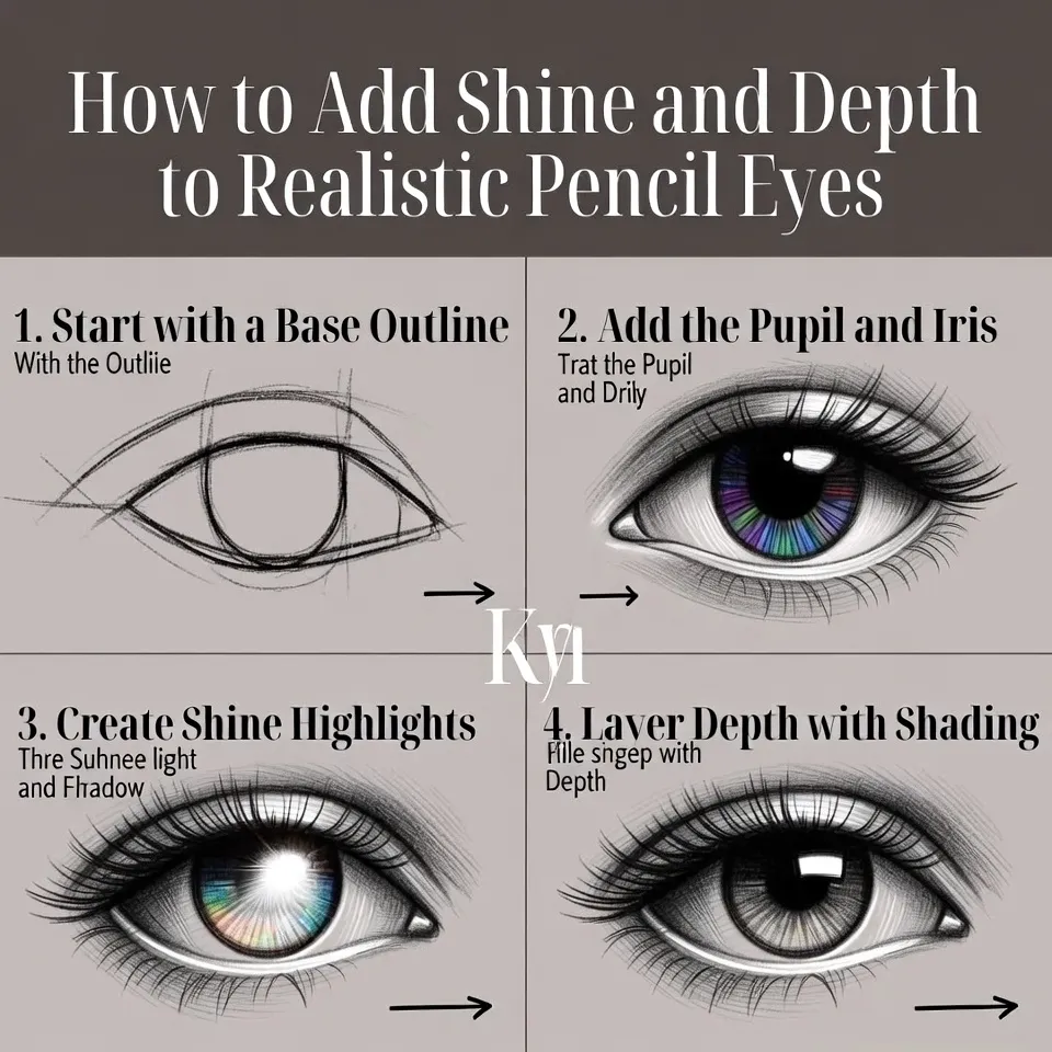 How to Add Shine and Depth to Realistic Pencil Eyes How to Add Shine and Depth to Realistic Pencil Eyes