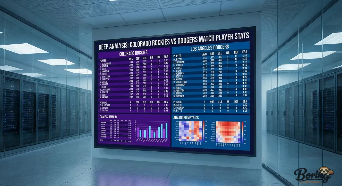 Colorado Rockies vs Dodgers Match Player Stats